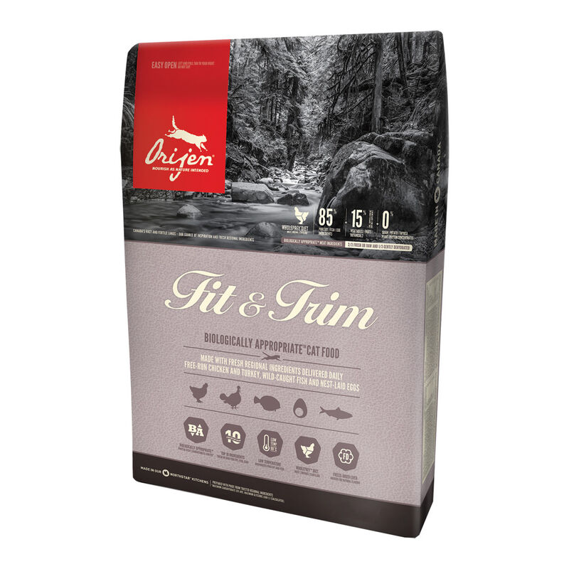 Orijen, Feline Adult Fit & Trim - Dry Cat Food image number null